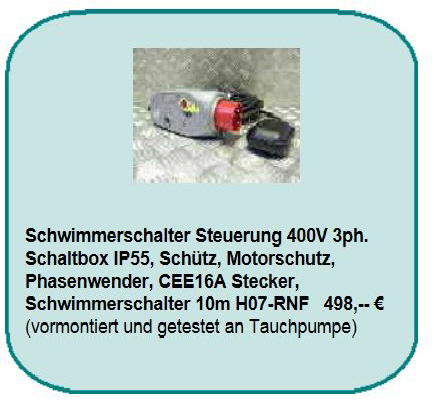 1AA schwimmerschaltersteuerung 400V 1AA schwimmerschaltersteuerung 400V